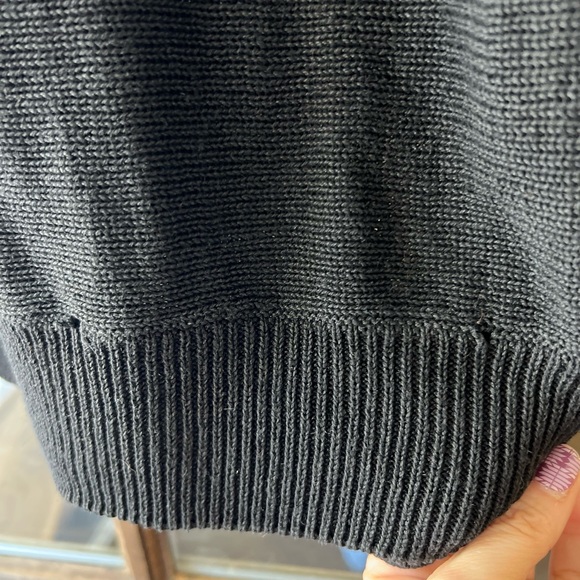 Vintage 80's 90's sequins Diana Marco Black Sweater sz 24 medium large - Picture 12 of 12